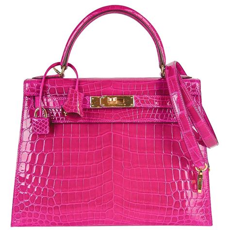 hermes kelly 28 rose crocodile|hermes kelly crocodile price.